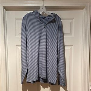 FootJoy Blue Striped Men's Quarter Zip